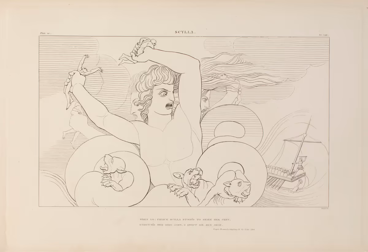 Scylla by John Flaxman